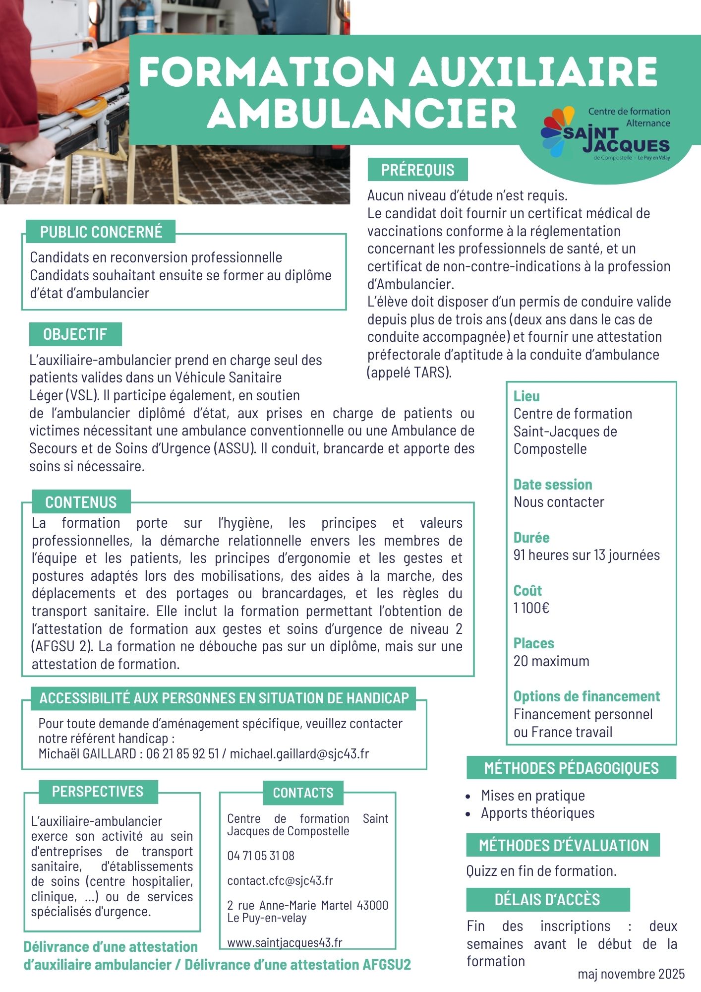 AUXILIAIRE AMBULANCIER